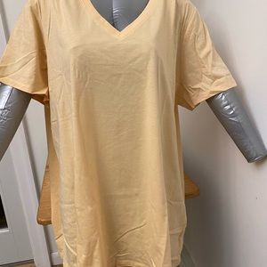 Lane Bryant 18/20 pale Yellow s/s tee